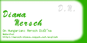 diana mersch business card